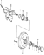 Diagram for Honda Accord Brake Caliper Bracket - 52215-SA5-670
