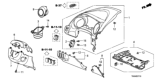 Diagram for Honda Fit Cup Holder - 77230-TF0-G01ZA