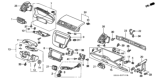 Diagram for 2000 Honda Prelude Steering Column Cover - 77350-S30-A01ZA