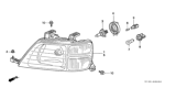Diagram for 2000 Honda CR-V Headlight - 33101-S10-A01