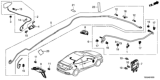 Diagram for 2020 Honda Civic Antenna - 39150-TBG-A01ZE