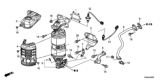 Diagram for Honda Civic Exhaust Heat Shield - 18120-R1A-A00