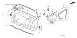Diagram for Honda Fit Windshield - 73211-SAA-G02