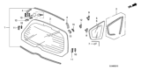 Diagram for 2007 Honda Fit Windshield - 73211-SAA-G02