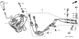 Diagram for 2003 Honda Civic Automatic Transmission Shift Levers - 54100-S5S-003