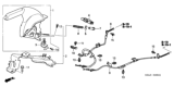 Diagram for Honda Civic Parking Brake Cable - 47510-S5D-L01