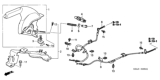 Diagram for 2003 Honda Civic Parking Brake Cable - 47510-S5D-L01