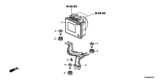 Diagram for Honda Insight ABS Control Module - 57100-TXM-A03