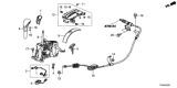 Diagram for 2017 Honda Accord Hybrid Automatic Transmission Shift Levers - 54200-T3V-L52