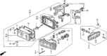 Diagram for Honda CRX Light Socket - 33305-SH3-A01