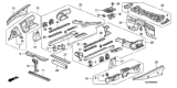 Diagram for 2000 Honda S2000 Dash Panels - 61100-S2A-A00ZZ