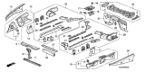 Diagram for 2002 Honda S2000 Dash Panels - 61500-S2A-A00ZZ