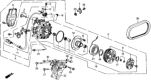 Diagram for Honda Prelude A/C Compressor - 38810-PK3-A01