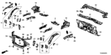 Diagram for Honda Dash Panels - 61100-TXM-A00ZZ