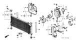 Diagram for 1988 Honda Civic Cooling Fan Assembly - 38611-PM3-004