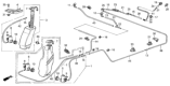 Diagram for 1984 Honda Prelude Washer Pump - 38512-SB0-003