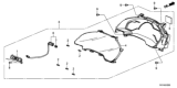 Diagram for 2020 Honda Clarity Fuel Cell Speedometer - 78100-TBV-A02