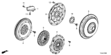 Diagram for Honda Civic Flywheel - 26251-50P-000