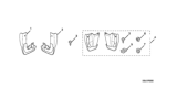 Diagram for 2010 Honda Odyssey Mud Flaps - 08P09-SHJ-100R2