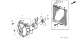 Diagram for 1992 Honda Civic Fan Shroud - 19015-P08-003