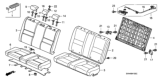 Diagram for 2010 Honda Civic Seat Cushion - 82122-SVA-A01