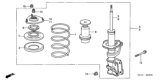 Diagram for 2003 Honda Civic Bump Stop - 51722-S5A-701