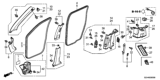 Diagram for 2012 Honda Pilot Door Seal - 72815-SZA-A11