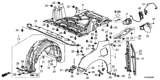 Diagram for 2017 Honda Clarity Electric Engine Cover - 74110-TRV-A01