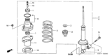 Diagram for 2005 Honda Civic Coil Springs - 52441-S5T-A11
