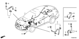 Diagram for 2015 Honda Crosstour Battery Cable - 32601-TK4-A01