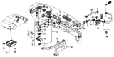 Diagram for Honda Civic Heater Control Valve - 79710-SH3-A01