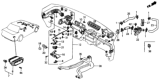 Diagram for 1988 Honda Civic Heater Control Valve - 79710-SH3-A01