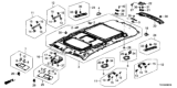 Diagram for Honda Civic Sun Visor Clip - 88217-TK8-A01ZS