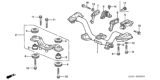 Diagram for 1998 Honda CR-V Rear Crossmember - 50300-S10-A00