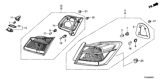 Diagram for Honda Back Up Light - 33550-T2A-A01