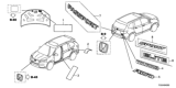 Diagram for 2019 Honda Accord Emblem - 75752-TVA-A01