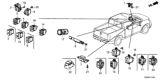 Diagram for Honda Ridgeline Hazard Warning Switch - 35510-TG7-A01