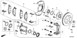 Diagram for 2017 Honda Accord Brake Caliper - 45018-T3L-A30