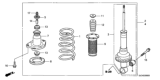 Diagram for Honda Ridgeline Shock Absorber - 52611-SJC-A02