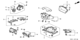 Diagram for Honda Civic Steering Column Cover - 77350-S5A-A01ZA