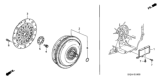 Diagram for 2005 Honda Odyssey Torque Converter - 26000-RGM-345