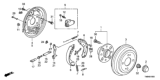 Diagram for 2010 Honda Insight Brake Dust Shields - 43120-TK6-A01