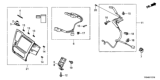 Diagram for 2015 Honda Civic Antenna - 39835-TR3-A21