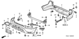 Diagram for 2002 Honda CR-V Bumper Reflector - 33505-S9A-003