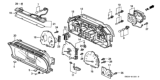 Diagram for 1990 Honda Civic Speedometer - 78110-SH3-N01