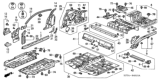 Diagram for Honda Insight Floor Pan - 04655-S3Y-300ZZ