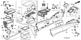 Diagram for 2009 Honda Civic Armrest - 83450-SNA-U02ZA