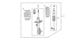 Diagram for 2014 Honda CR-Z Coil Springs - 51401-F27S-A61