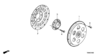 Diagram for Honda Insight Flywheel - 22100-RBJ-000