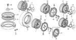 Diagram for Honda Prelude Spare Wheel - 42700-SE0-631